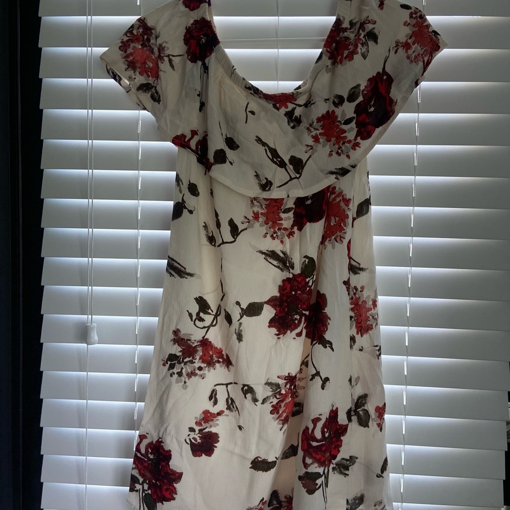 Off the shoulder floral dress